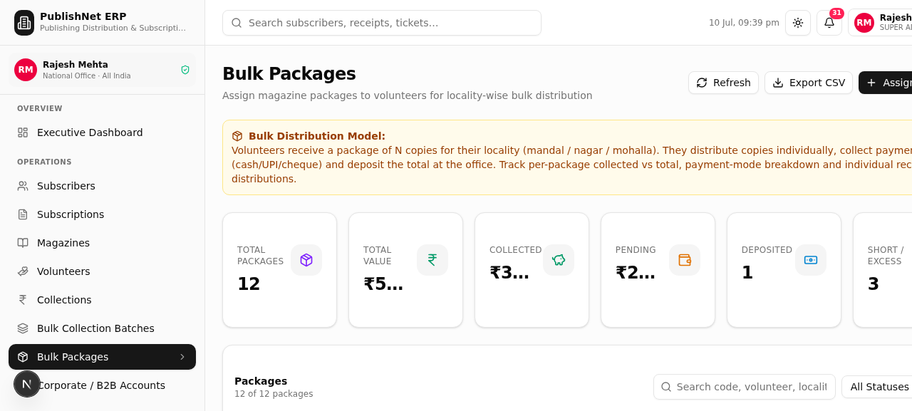 Bulk Packages